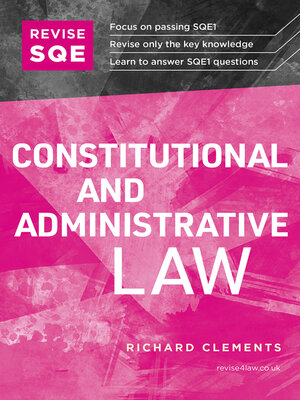 cover image of Revise SQE Constitutional and Administrative Law